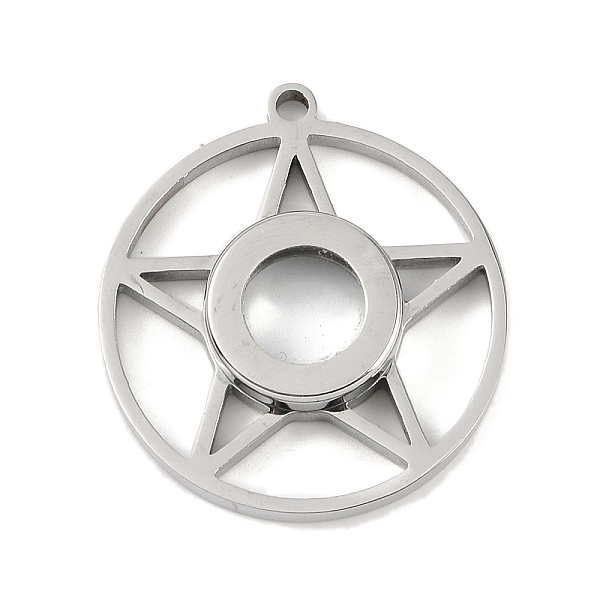 PandaHall 304 Stainless Stee Locket Pendants, with Glass, Flat Round with Star Charm, Stainless Steel Color, 32.5x30x5.7mm, Hole: 2.2mm 304...
PandaHall 304 Stainless Stee Locket Pendants, with Glass, Flat Round with Star Charm, Stainless Steel Color, 32.5x30x5.7mm, Hole: 2.2mm 304...