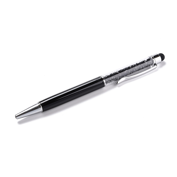 PandaHall Silicone & Plastic Touch Screen Pen, Aluminum Ball Pen, with Transparent Resin Diamond Shape Beads, Black, 146x13x10mm Plastic...
PandaHall Silicone & Plastic Touch Screen Pen, Aluminum Ball Pen, with Transparent Resin Diamond Shape Beads, Black, 146x13x10mm Plastic...