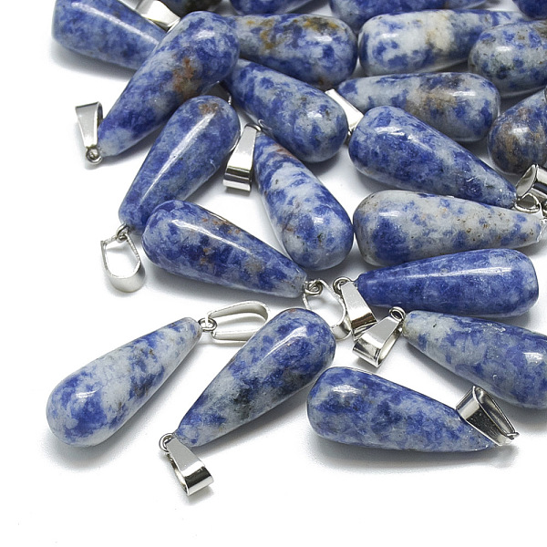 PandaHall Natural Blue Spot Jasper Pendants, with Stainless Steel Snap On Bails, teardrop, 28~30x10~12mm, Hole: 6x4mm Blue Spot Jasper...
PandaHall Natural Blue Spot Jasper Pendants, with Stainless Steel Snap On Bails, teardrop, 28~30x10~12mm, Hole: 6x4mm Blue Spot Jasper...