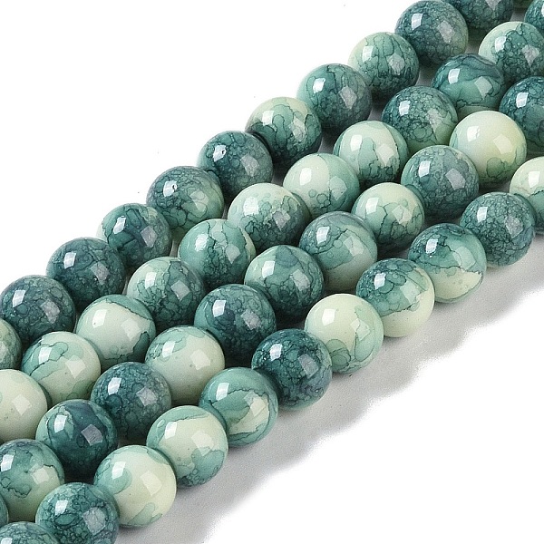 PandaHall Baking Paint Glass Bead Strands, Round, Dark Cyan, 8mm, Hole: 1mm, about 104~105pcs/strand, 30.71~31.10''(78~79cm) Glass Round
PandaHall Baking Paint Glass Bead Strands, Round, Dark Cyan, 8mm, Hole: 1mm, about 104~105pcs/strand, 30.71~31.10''(78~79cm) Glass Round