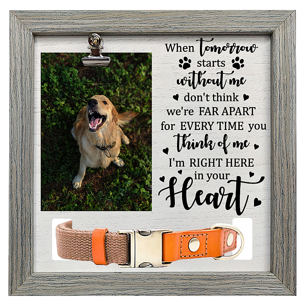 PandaHall MDF Pet Photo Frames, for Tabletop Display Photo Frame, Square with Word, Black, Paw Print, 230x230mm Wood Paw Print Black
PandaHall MDF Pet Photo Frames, for Tabletop Display Photo Frame, Square with Word, Black, Paw Print, 230x230mm Wood Paw Print Black