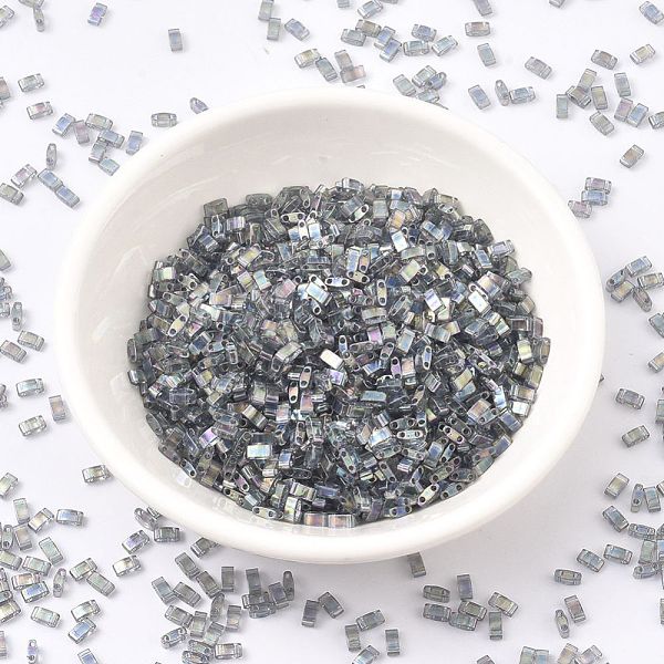 PandaHall MIYUKI Half TILA Beads, Japanese Seed Beads, 2 Hole, (HTL2440D) Dark Transparent Gray Rainbow Luster, 5x2.3x1.9mm, Hole: 0.8mm...
PandaHall MIYUKI Half TILA Beads, Japanese Seed Beads, 2 Hole, (HTL2440D) Dark Transparent Gray Rainbow Luster, 5x2.3x1.9mm, Hole: 0.8mm...