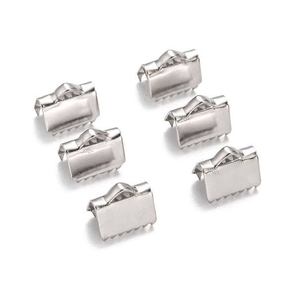 PandaHall 304 Stainless Steel Ribbon Crimp Ends, Stainless Steel Color, 9x10.5mm, Hole: 1.5mm 304 Stainless Steel
PandaHall 304 Stainless Steel Ribbon Crimp Ends, Stainless Steel Color, 9x10.5mm, Hole: 1.5mm 304 Stainless Steel