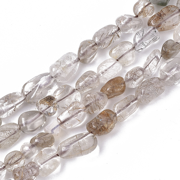 PandaHall Natural Rutilated Quartz Beads Strands, Nuggets, Tumbled Stone, 5~11x5~8x3~6mm, Hole: 0.8mm, about: 52~56pcs/Strand, 15.94 inch...
PandaHall Natural Rutilated Quartz Beads Strands, Nuggets, Tumbled Stone, 5~11x5~8x3~6mm, Hole: 0.8mm, about: 52~56pcs/Strand, 15.94 inch...