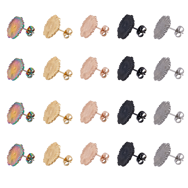 PandaHall DICOSMETIC 20Pcs 5 Color Flower Stud Earring Flat Pad Ear Stud Earrings Posts with Loop Textured Earring Studs with Butterfly Back...
PandaHall DICOSMETIC 20Pcs 5 Color Flower Stud Earring Flat Pad Ear Stud Earrings Posts with Loop Textured Earring Studs with Butterfly Back...