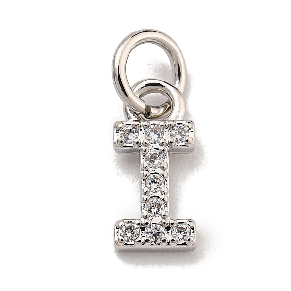 PandaHall Initial Letter Brass with Cubic Zirconia Charms, Platinum, Long-Lasting Plated, Lead Free & Cadmium Free, Letter I, 9.5x4.5x1.5mm..., Clear
PandaHall Initial Letter Brass with Cubic Zirconia Charms, Platinum, Long-Lasting Plated, Lead Free & Cadmium Free, Letter I, 9.5x4.5x1.5mm..., Clear
