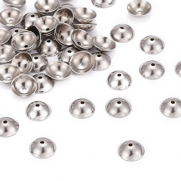 PandaHall 304 Stainless Steel Bead Caps, Stainless Steel Color, 6x2mm, Hole: 0.5mm 304 Stainless Steel
PandaHall 304 Stainless Steel Bead Caps, Stainless Steel Color, 6x2mm, Hole: 0.5mm 304 Stainless Steel