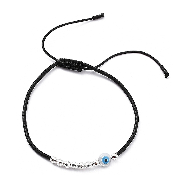 PandaHall Adjustable Resin Evil Eye & Plastic & Miyuki Seed Braided Beaded Bracelet for Women, White, Inner Diameter: 2~3-1/8 inch(5~8cm)...
PandaHall Adjustable Resin Evil Eye & Plastic & Miyuki Seed Braided Beaded Bracelet for Women, White, Inner Diameter: 2~3-1/8 inch(5~8cm)...