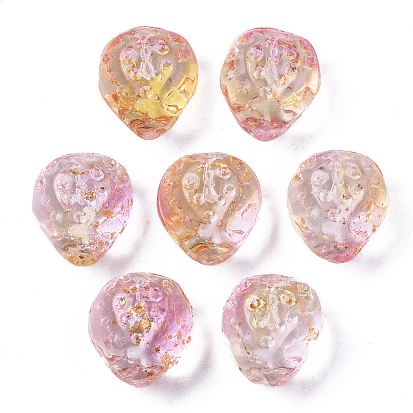 PandaHall Transparent Spray Painted Glass Beads, with Golden Foil, Half Drilled, Textured, Strawberry Shape, Hot Pink, 13x11x10mm, Hole: 1mm...
PandaHall Transparent Spray Painted Glass Beads, with Golden Foil, Half Drilled, Textured, Strawberry Shape, Hot Pink, 13x11x10mm, Hole: 1mm...