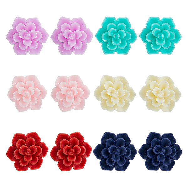 PandaHall FIBLOOM 6 Pairs 6 Colors 3D Flower Polymer Clay Stud Earrings with 304 Stainless Steel Pins, Mixed Color, 12.5x14mm, 1 Pair/color..., Multicolor
PandaHall FIBLOOM 6 Pairs 6 Colors 3D Flower Polymer Clay Stud Earrings with 304 Stainless Steel Pins, Mixed Color, 12.5x14mm, 1 Pair/color..., Multicolor