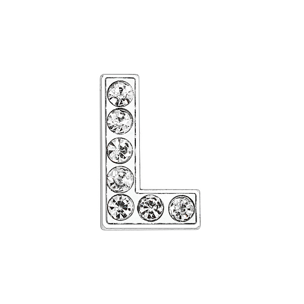 PandaHall Eco-Friendly Zinc Alloy Slide Charms, with Rhinestone, Platinum Plated, Letter, Crystal, Letter.L, 12mm, Hole: 1.5x7.9mm..., Clear
PandaHall Eco-Friendly Zinc Alloy Slide Charms, with Rhinestone, Platinum Plated, Letter, Crystal, Letter.L, 12mm, Hole: 1.5x7.9mm..., Clear