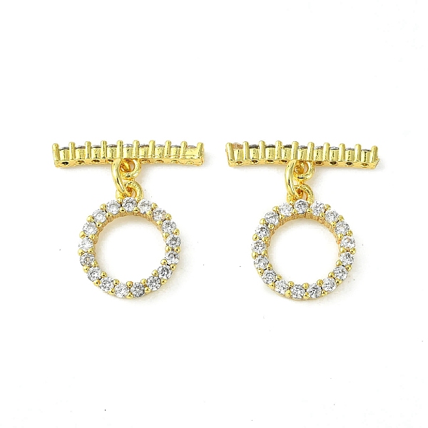 PandaHall Rack Plating Eco-Friendly Brass Pave Clear Cubic Zirconia Toggle Claps, Long-Lasting Plated, Lead Free & Cadmium Free, Ring, Real...
PandaHall Rack Plating Eco-Friendly Brass Pave Clear Cubic Zirconia Toggle Claps, Long-Lasting Plated, Lead Free & Cadmium Free, Ring, Real...