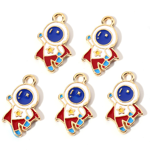 PandaHall Alloy Enamel Pendants, Spaceman, Light Gold, Colorful, 21.5x12x1.5mm, Hole: 2mm Alloy+Enamel Human
PandaHall Alloy Enamel Pendants, Spaceman, Light Gold, Colorful, 21.5x12x1.5mm, Hole: 2mm Alloy+Enamel Human
