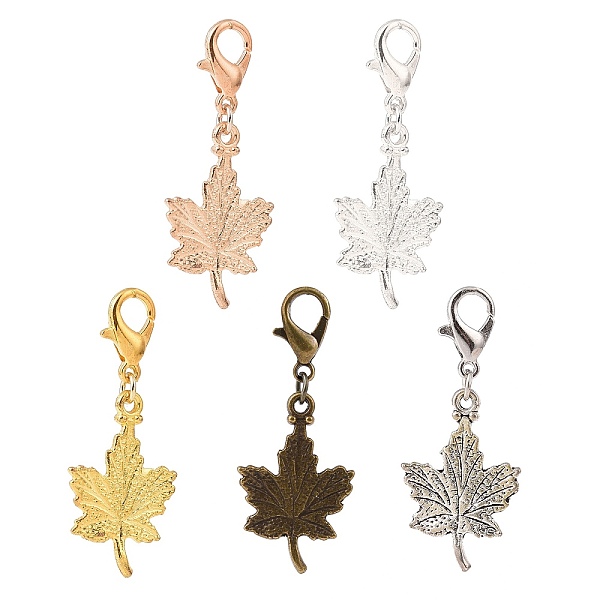 PandaHall Maple Leaf Alloy Pendants Decorations Set, Alloy Lobster Clasp Charms, Clip-on Charm, for Keychain, Purse, Backpack Ornament...
PandaHall Maple Leaf Alloy Pendants Decorations Set, Alloy Lobster Clasp Charms, Clip-on Charm, for Keychain, Purse, Backpack Ornament...