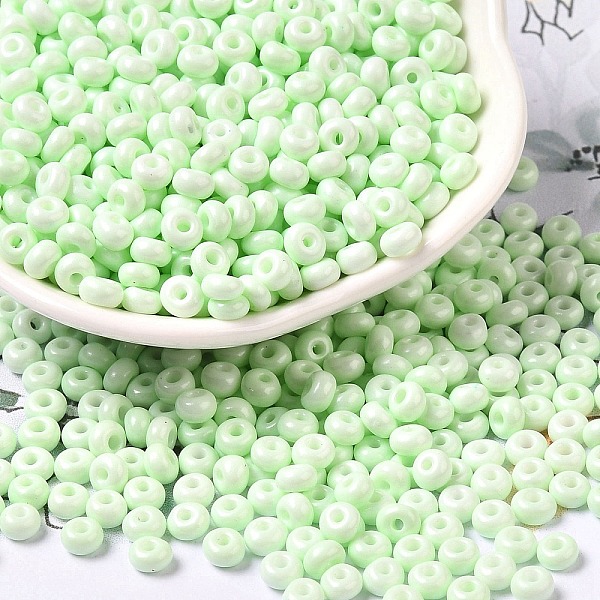 PandaHall Baking Paint Glass Seed Beads, Donut, Aquamarine, 4x2.5mm, Hole: 1mm, about 6205pcs/pound Glass Donut Green
PandaHall Baking Paint Glass Seed Beads, Donut, Aquamarine, 4x2.5mm, Hole: 1mm, about 6205pcs/pound Glass Donut Green