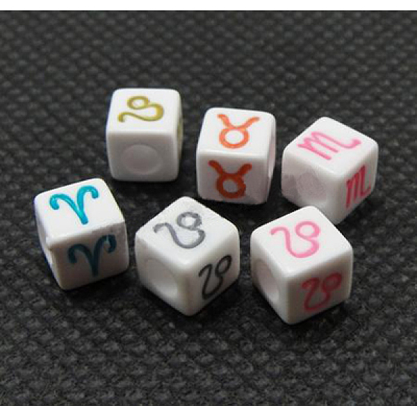 PandaHall Constellation/Zodiac Sign Theme Acrylic Large Hole Cube European Beads, Mixed Color, 7x7x7mm, Hole: 4mm Acrylic Cube Multicolor
PandaHall Constellation/Zodiac Sign Theme Acrylic Large Hole Cube European Beads, Mixed Color, 7x7x7mm, Hole: 4mm Acrylic Cube Multicolor
