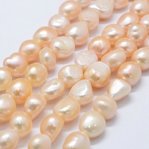PandaHall Natural Cultured Freshwater Pearl Beads Strands, Potato, PeachPuff, 11~12x11~12x8~9mm, Hole: 0.2mm, about 30pcs/strand, 14.1 inch..., Brown
PandaHall Natural Cultured Freshwater Pearl Beads Strands, Potato, PeachPuff, 11~12x11~12x8~9mm, Hole: 0.2mm, about 30pcs/strand, 14.1 inch..., Brown
