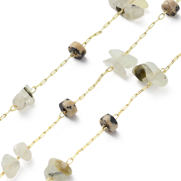 PandaHall Natural Mixed Stone Chips & Disc Beaded Chains, with Brass Findings, Soldered, with Spool, Real 18K Gold Plated, 4x2mm, 4~9x3~4mm...
PandaHall Natural Mixed Stone Chips & Disc Beaded Chains, with Brass Findings, Soldered, with Spool, Real 18K Gold Plated, 4x2mm, 4~9x3~4mm...