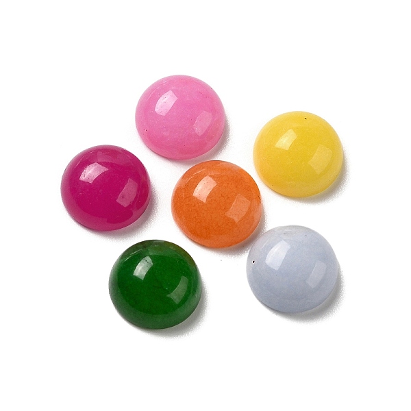 PandaHall Natural White Jade Cabochons, Dyed, Half Round/Dome, Colorful, 10x4.5mm White Jade Half Round Multicolor
PandaHall Natural White Jade Cabochons, Dyed, Half Round/Dome, Colorful, 10x4.5mm White Jade Half Round Multicolor