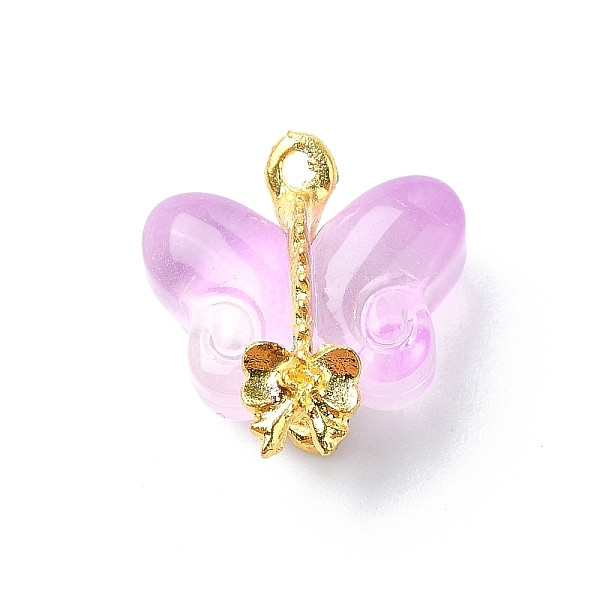 PandaHall Glass Pendants, with Alloy Findings, Butterfly, Golden, Purple, 15.5x14.5x7.5mm, Hole: 1.5mm Alloy+Glass Butterfly Purple
PandaHall Glass Pendants, with Alloy Findings, Butterfly, Golden, Purple, 15.5x14.5x7.5mm, Hole: 1.5mm Alloy+Glass Butterfly Purple