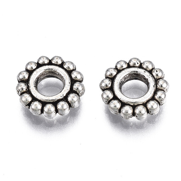PandaHall Tibetan Style Alloy Daisy Spacer Beads, Cadmium Free & Lead Free, Flower, Antique Silver, 8x2mm, Hole: 2.5mm, about 2800pcs/1000g...
PandaHall Tibetan Style Alloy Daisy Spacer Beads, Cadmium Free & Lead Free, Flower, Antique Silver, 8x2mm, Hole: 2.5mm, about 2800pcs/1000g...