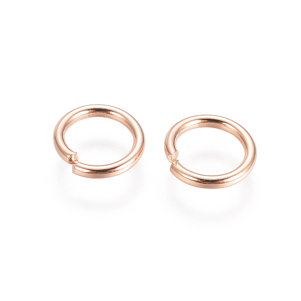 PandaHall 304 Stainless Steel Open Jump Rings, Rose Gold, 20 Gauge, 6x0.8mm, Inner Diameter: 4.4mm 304 Stainless Steel
PandaHall 304 Stainless Steel Open Jump Rings, Rose Gold, 20 Gauge, 6x0.8mm, Inner Diameter: 4.4mm 304 Stainless Steel