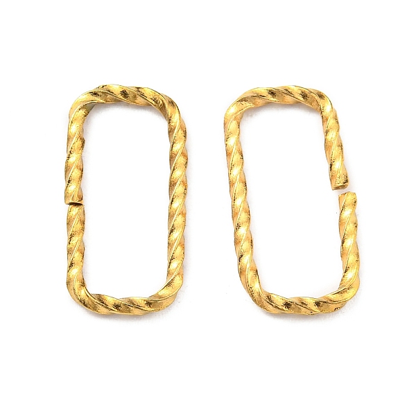PandaHall 304 Stainless Steel Jump Rings, Open Jump Rings, Twisted, Rectangle Ring, Real 18K Gold Plated, 15 Gauge, 12x6x1.5mm, Inner...
PandaHall 304 Stainless Steel Jump Rings, Open Jump Rings, Twisted, Rectangle Ring, Real 18K Gold Plated, 15 Gauge, 12x6x1.5mm, Inner...