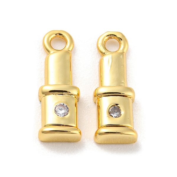 PandaHall Rack Plating Brass Micro Pave Cubic Zirconia Charms, Long-Lasting Plated, Cadmium Free & Lead Free, Lipstick, Golden..., Clear
PandaHall Rack Plating Brass Micro Pave Cubic Zirconia Charms, Long-Lasting Plated, Cadmium Free & Lead Free, Lipstick, Golden..., Clear