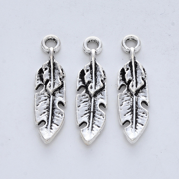 PandaHall Tibetan Style Alloy Pendants, Cadmium Free & Lead Free, Feather, Antique Silver, 29x7.5x3mm, Hole: 2mm Alloy Feather
PandaHall Tibetan Style Alloy Pendants, Cadmium Free & Lead Free, Feather, Antique Silver, 29x7.5x3mm, Hole: 2mm Alloy Feather