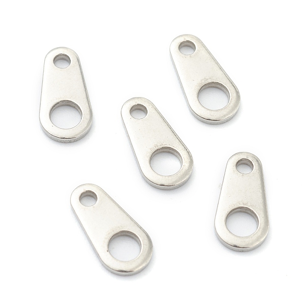 PandaHall 304 Stainless Steel Chain Tabs, Chain Extender Connectors, Teardrop, Stainless Steel Color, 12x6x1.5mm, Hole: 1.3mm and 3.4mm 304...
PandaHall 304 Stainless Steel Chain Tabs, Chain Extender Connectors, Teardrop, Stainless Steel Color, 12x6x1.5mm, Hole: 1.3mm and 3.4mm 304...