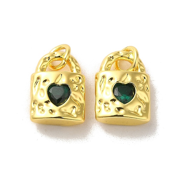 PandaHall Brass Micro Pave Cubic Zirconia Pendants, Real 18K Gold Plated, Lock, Dark Green, 12.5x9x4mm Brass+Cubic Zirconia Lock
PandaHall Brass Micro Pave Cubic Zirconia Pendants, Real 18K Gold Plated, Lock, Dark Green, 12.5x9x4mm Brass+Cubic Zirconia Lock