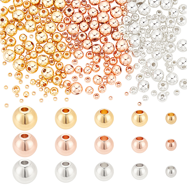 PandaHall PH 300pcs Spacer Beads 5 Sizes Round Beads 3 Color Waist Beads Long-Lasting Beads Smooth Metal Brass Beads for Bikini Belly Chain...
PandaHall PH 300pcs Spacer Beads 5 Sizes Round Beads 3 Color Waist Beads Long-Lasting Beads Smooth Metal Brass Beads for Bikini Belly Chain...