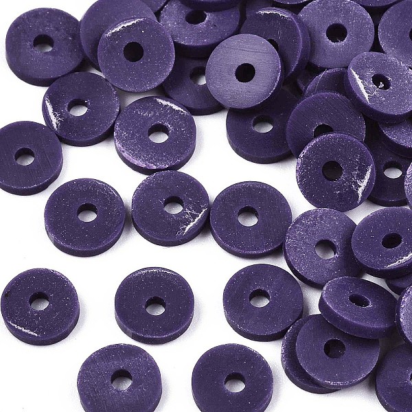 PandaHall Handmade Polymer Clay Beads, for DIY Jewelry Crafts Supplies, Disc/Flat Round, Heishi Beads, Indigo, 4x1mm, Hole: 1mm, about..., Purple
PandaHall Handmade Polymer Clay Beads, for DIY Jewelry Crafts Supplies, Disc/Flat Round, Heishi Beads, Indigo, 4x1mm, Hole: 1mm, about..., Purple