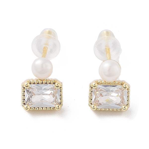 PandaHall Natural Pearl & Glass Rectangle Stud Earrings, Brass Earrings with 925 Sterling Silver Pins, Real 14K Gold Plated, 9x7mm Pearl...
PandaHall Natural Pearl & Glass Rectangle Stud Earrings, Brass Earrings with 925 Sterling Silver Pins, Real 14K Gold Plated, 9x7mm Pearl...