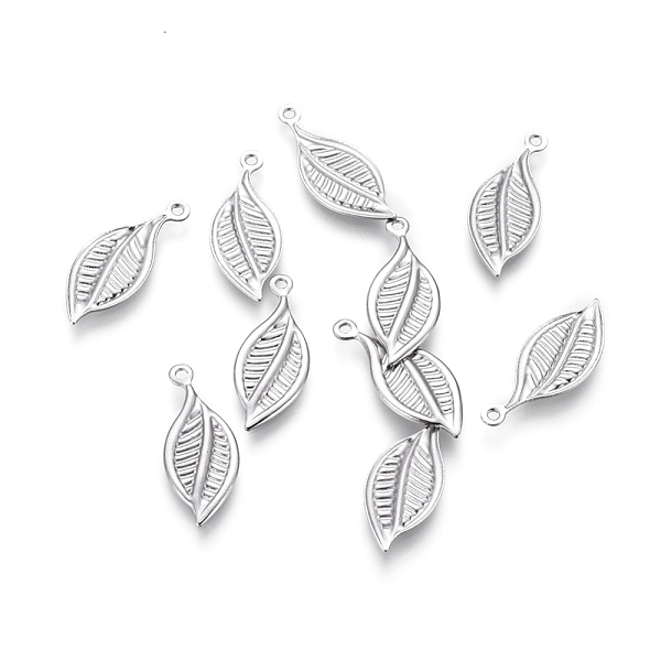 PandaHall 304 Stainless Steel Pendants, Leaf, Stainless Steel Color, 19x8x1mm, Hole: 1mm 304 Stainless Steel Leaf
PandaHall 304 Stainless Steel Pendants, Leaf, Stainless Steel Color, 19x8x1mm, Hole: 1mm 304 Stainless Steel Leaf