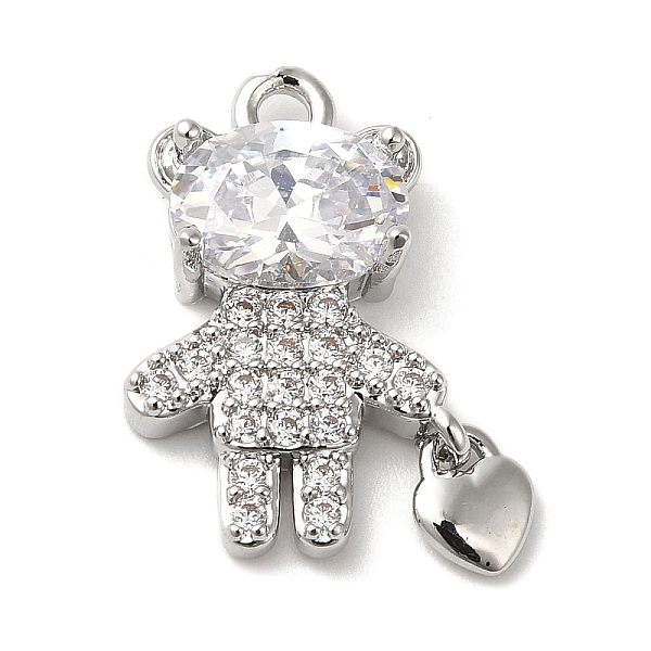 PandaHall Brass Cubic Zirconia Pendants, Long-Lasting Plated, Lead Free & Cadmium Free, Bear, Platinum, 17.5x12x4mm, Hole: 1.6mm Brass+Cubic..., Clear
PandaHall Brass Cubic Zirconia Pendants, Long-Lasting Plated, Lead Free & Cadmium Free, Bear, Platinum, 17.5x12x4mm, Hole: 1.6mm Brass+Cubic..., Clear