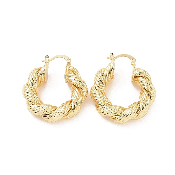 PandaHall Brass Twist Rope Shape Hoop Earrings for Women, Golden, 35.5x30.5x7.5mm, Pin: 0.5x1~1.5mm Brass Ring
PandaHall Brass Twist Rope Shape Hoop Earrings for Women, Golden, 35.5x30.5x7.5mm, Pin: 0.5x1~1.5mm Brass Ring