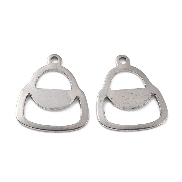 PandaHall 201 Stainless Steel Pendants, Handbag, Stainless Steel Color, 17.5x15x1mm, Hole: 1.4mm 201 Stainless Steel Bag
PandaHall 201 Stainless Steel Pendants, Handbag, Stainless Steel Color, 17.5x15x1mm, Hole: 1.4mm 201 Stainless Steel Bag