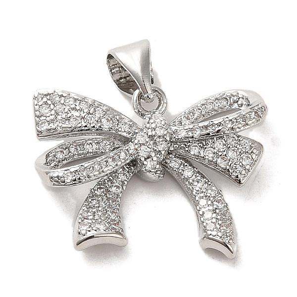 PandaHall Brass Micro Pave Clear Cubic Zirconia Pendants, Bowknot, Platinum, 16x20x6mm, Hole: 4.5x4mm Brass+Cubic Zirconia Bowknot Clear
PandaHall Brass Micro Pave Clear Cubic Zirconia Pendants, Bowknot, Platinum, 16x20x6mm, Hole: 4.5x4mm Brass+Cubic Zirconia Bowknot Clear