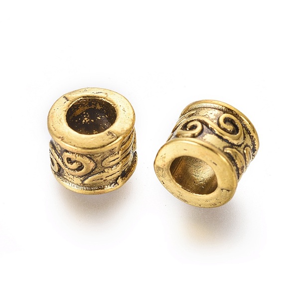 PandaHall Large Hole Beads, Tibetan Style European Beads, Lead Free and Cadmium Free, Column, Antique Golden, 8.5mm in diameter, 7mm thick...
PandaHall Large Hole Beads, Tibetan Style European Beads, Lead Free and Cadmium Free, Column, Antique Golden, 8.5mm in diameter, 7mm thick...