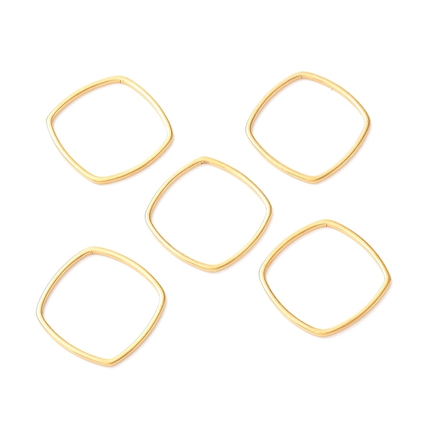 PandaHall 201 Stainless Steel Linking Rings, Rhombus, Golden, 16x16x1mm 201 Stainless Steel Rhombus
PandaHall 201 Stainless Steel Linking Rings, Rhombus, Golden, 16x16x1mm 201 Stainless Steel Rhombus