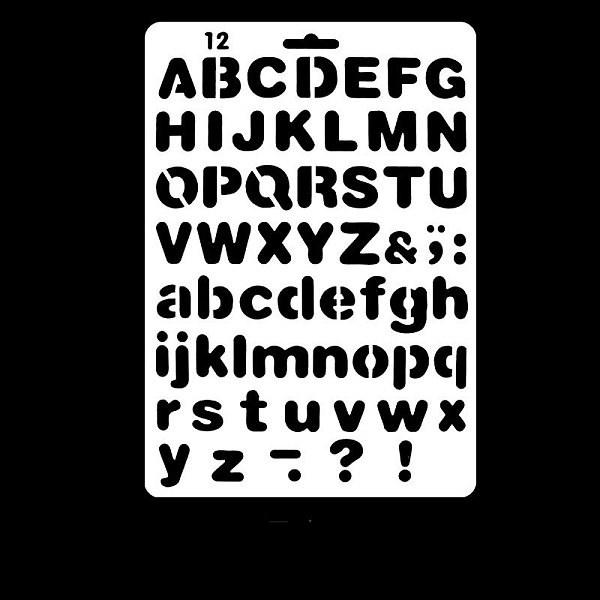 PandaHall PET Plastic Hollow Painting Silhouette Stencil, DIY Drawing Template Graffiti Stencils, Letter A~Z, 27.5x19cm Plastic Letter A~Z
PandaHall PET Plastic Hollow Painting Silhouette Stencil, DIY Drawing Template Graffiti Stencils, Letter A~Z, 27.5x19cm Plastic Letter A~Z