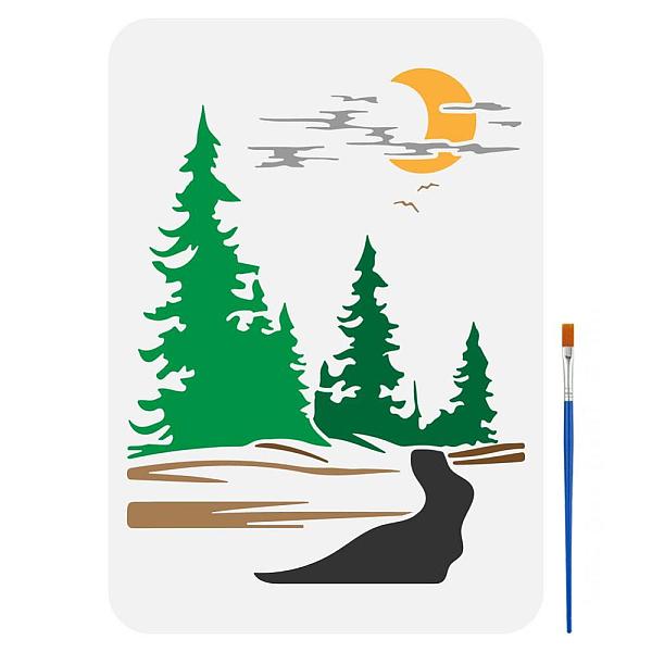 PandaHall Fingerinspire 1Pc PET Hollow Out Drawing Painting Stencils, for DIY Scrapbook, Photo Album, with 1Pc Art Paint Brushes, Tree...
PandaHall Fingerinspire 1Pc PET Hollow Out Drawing Painting Stencils, for DIY Scrapbook, Photo Album, with 1Pc Art Paint Brushes, Tree...