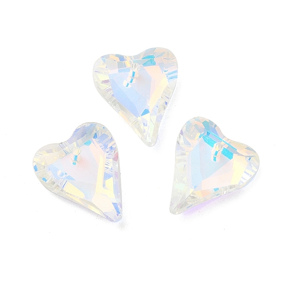 PandaHall Electroplated Glass Pendants, Back Plated, Faceted, Heart Charms, Alice Blue, 17.5x14x5mm, Hole: 1.2mm Glass Heart
PandaHall Electroplated Glass Pendants, Back Plated, Faceted, Heart Charms, Alice Blue, 17.5x14x5mm, Hole: 1.2mm Glass Heart