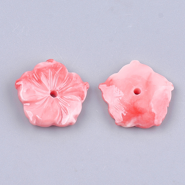 PandaHall Synthetic Coral Beads, Dyed, Two Tone, Flower, Light Coral, 18~19x18.5~19.5x3.5~4mm, Hole: 1.6mm Synthetic Coral Flower Red
PandaHall Synthetic Coral Beads, Dyed, Two Tone, Flower, Light Coral, 18~19x18.5~19.5x3.5~4mm, Hole: 1.6mm Synthetic Coral Flower Red