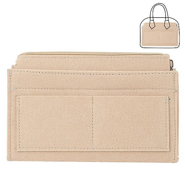 PandaHall Wool Felt Purse Organizer Insert, Mini Handbag Shaper Premium Felt, Bag Accessories, with Metal Zipper Pulls, Rectangle, Tan..., Orange
PandaHall Wool Felt Purse Organizer Insert, Mini Handbag Shaper Premium Felt, Bag Accessories, with Metal Zipper Pulls, Rectangle, Tan..., Orange