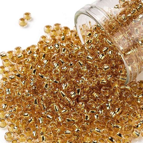PandaHall TOHO Round Seed Beads, Japanese Seed Beads, (753) 24K Gold Lined Rose Gold, 8/0, 3mm, Hole: 1mm, about 10000pcs/pound Glass Gold
PandaHall TOHO Round Seed Beads, Japanese Seed Beads, (753) 24K Gold Lined Rose Gold, 8/0, 3mm, Hole: 1mm, about 10000pcs/pound Glass Gold