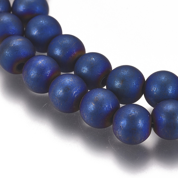 PandaHall Vacuum Plating Magnetic Synthetic Hematite Beads Strands, Frosted, Round, Blue Plated, 6mm, Hole: 1.5mm, about 68pcs/strand, 16.06...
PandaHall Vacuum Plating Magnetic Synthetic Hematite Beads Strands, Frosted, Round, Blue Plated, 6mm, Hole: 1.5mm, about 68pcs/strand, 16.06...
