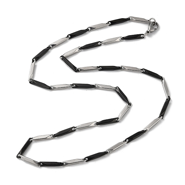 PandaHall 201 Stainless Steel Bar Link Chain Necklaces for Men Women, Black, 19.76 inch(50.2cm) 201 Stainless Steel
PandaHall 201 Stainless Steel Bar Link Chain Necklaces for Men Women, Black, 19.76 inch(50.2cm) 201 Stainless Steel