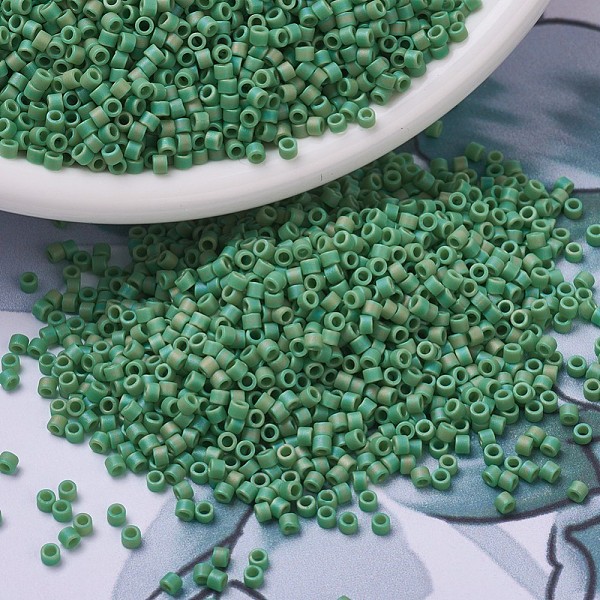 PandaHall MIYUKI Delica Beads Small, Cylinder, Japanese Seed Beads, 15/0, (DBS0877) Matte Opaque Green AB, 1.1x1.3mm, Hole: 0.7mm, about...
PandaHall MIYUKI Delica Beads Small, Cylinder, Japanese Seed Beads, 15/0, (DBS0877) Matte Opaque Green AB, 1.1x1.3mm, Hole: 0.7mm, about...
